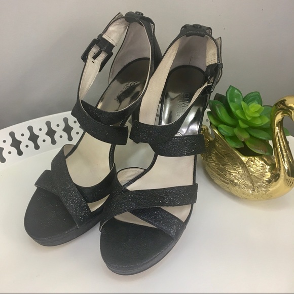 Michael Kors Gideon Sparkle Stiletto Leather Heels - Picture 2 of 8